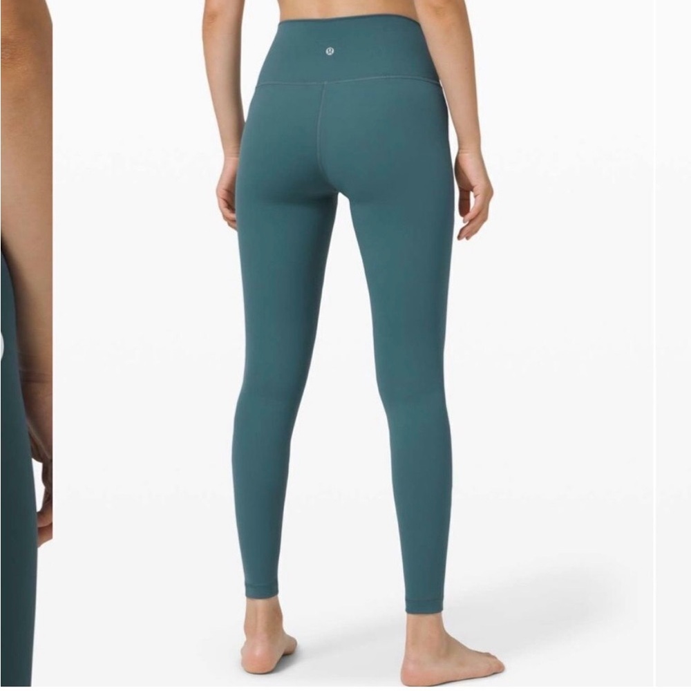 Lululemon Wunder Under High Rise 28” Full-On Luxtreme Teal Leggings